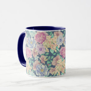 Feminin Blommönster Mugg
