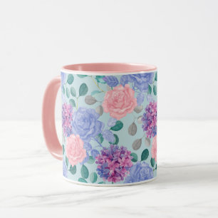 Feminin Blommönster Mugg
