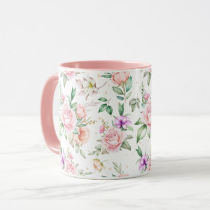 Feminin Blommönster Mugg
