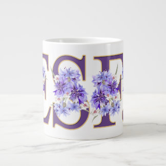 Feminin ESFJ Blommigt Brev MBTI Giant Coffee Mugg Jumbo Mugg