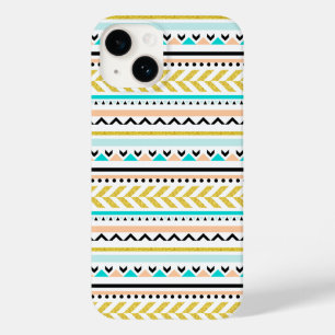 Feminin geometrisk aztec Inspired Mönster Fodral-M
