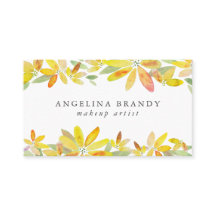 Feminin Gult Vattenfärgade Blommigtar