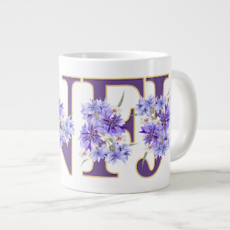 Feminin INFJ Blommigt Brev MBTI Giant Coffe Mugg Jumbo Mugg