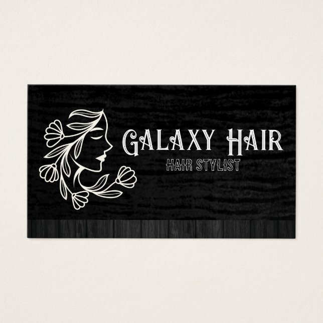 Feminin konst | Womens Beauty Logotyp Visitkort (Framsidan)