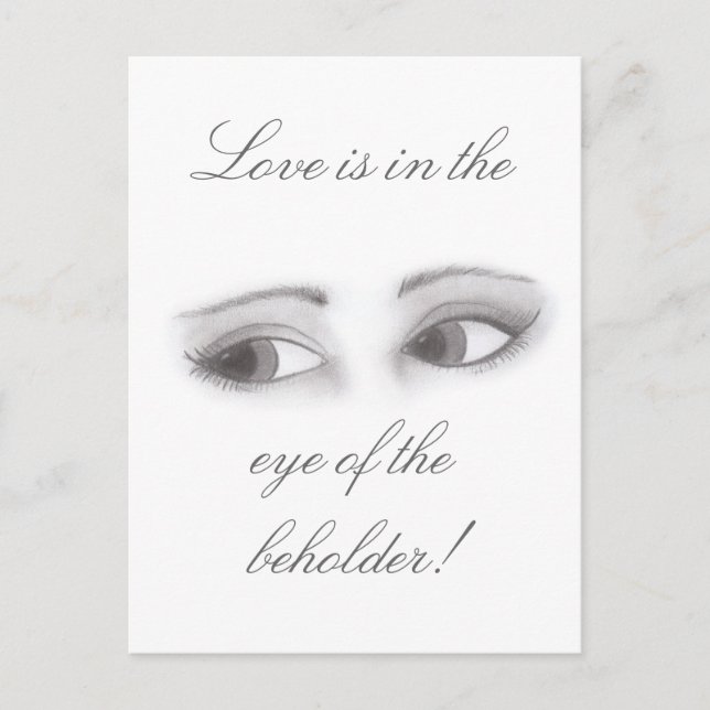 Feminin Ögon Vykort (Framsida)