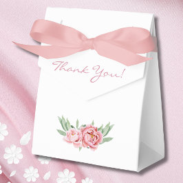 Feminin Rosa Blommigt Peony Möhippa Presentaskar