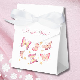 Feminin  Rosa Butterfly Flicka Shower Presentaskar