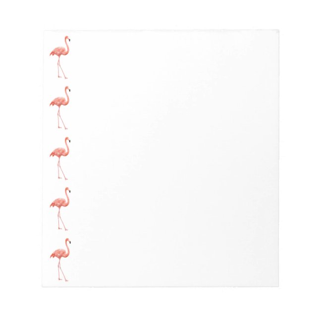 Feminin Rosa Flamingo Mönster Anteckningsblock (Framsida)