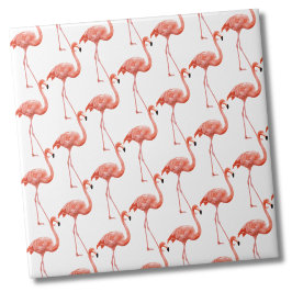 Feminin Rosa Flamingo Mönster Kakelplatta