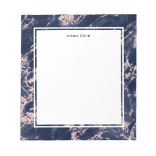 Feminin Rosa Glitter marble Namn Anteckningsblock