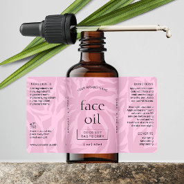 Feminin Rosa Modern 2 OZ Cosmetic Flaska-etikett Fraktsedel