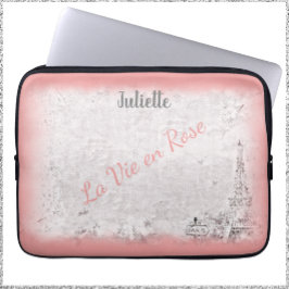 Feminin Rosa Paris La Vie en Ro Laptop Fodral