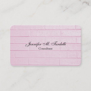 Feminin Rosa Wall Minimalist Professionell Plain Visitkort