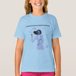 Feminin styrka i medicinska vetenskapsdesign t shirt
