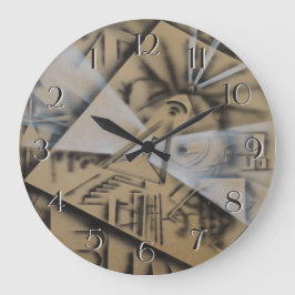 Feminina bakåtklocka stor klocka