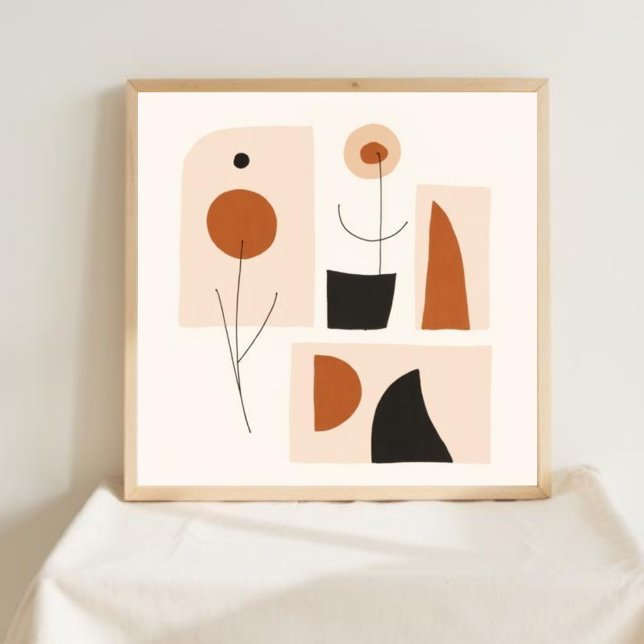 Feminina geometriska linje konstverk Set V Poster (Skapare uppladdad)