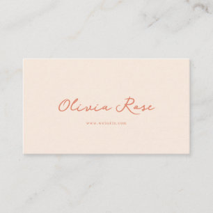 Feminine Boho Girly Calligraphy-skript Visitkort