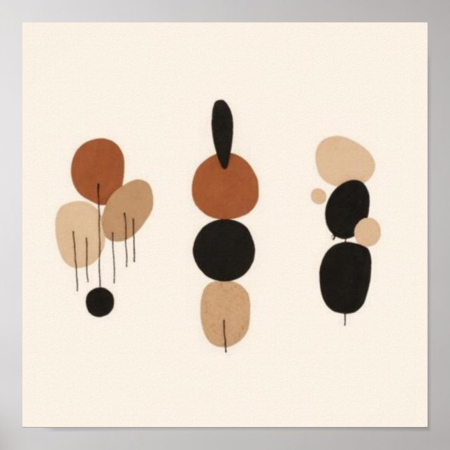 Feminine Geometric Line Art Set X Poster (Framsidan)