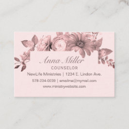 Feminine Grisaille Ro Rosa Counseling Mission Visitkort