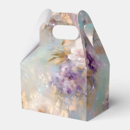 Feminine Guld Lila White Flowers Presentaskar