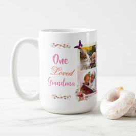 Feminine Kärlek Grandma Photo Collage Personlig Kaffemugg
