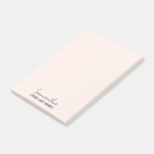 Feminine Minimalist Notepad | Dusty Sage Post-it Block (Vinklad)