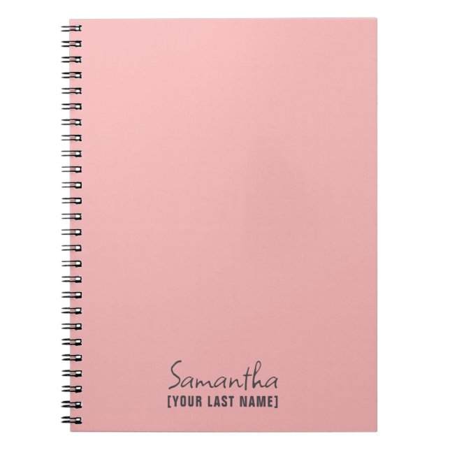Feminine Minimalist | Rose Beige Anteckningsbok (Framsidan)