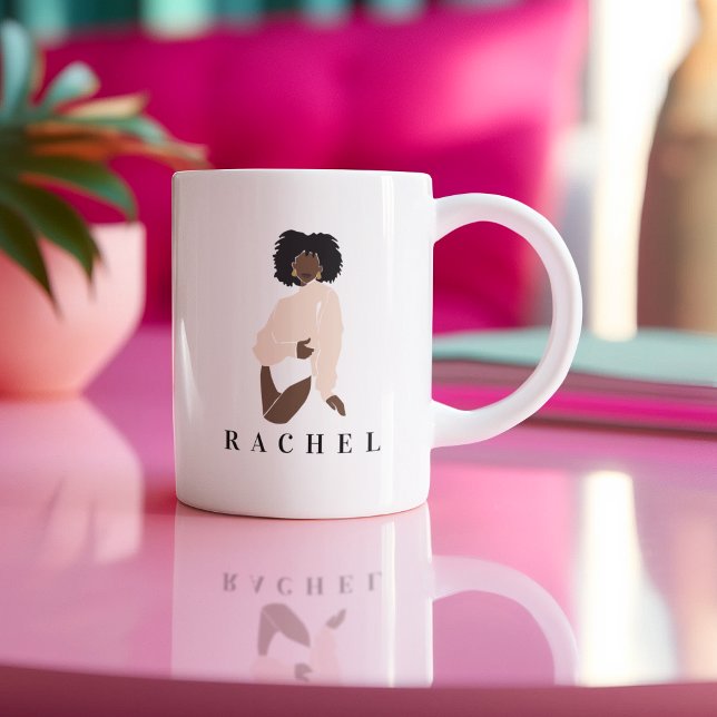Feminine Mugg Modern minimalistisk Mugg (Feminine Mug Modern Minimalist Mug)