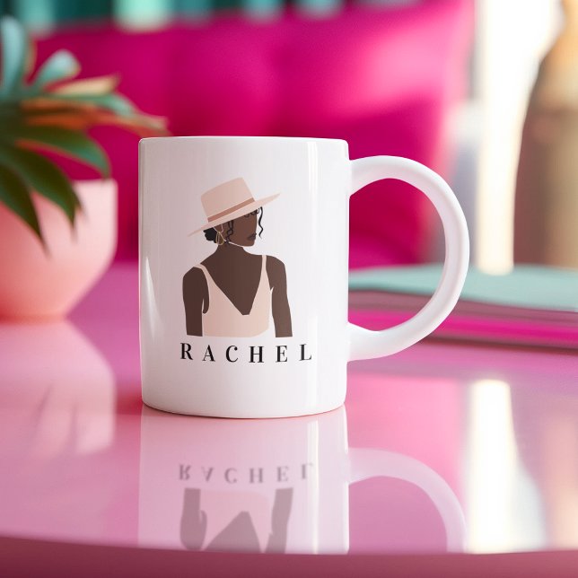 Feminine Mugg Modern minimalistisk Mugg (Feminine Mug Modern Minimalist Mug)