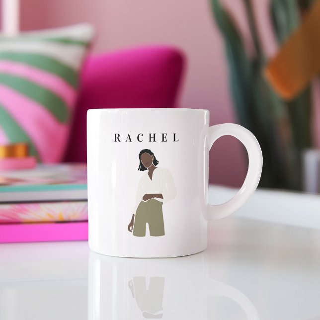 Feminine Mugg Modern minimalistisk Mugg (Feminine Mug Modern Minimalist Mug)