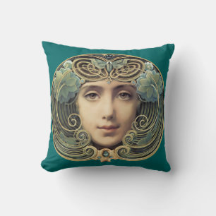 Feminine Nouveau Vintage Beauty Kudde