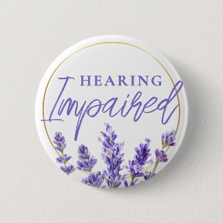 Feminine Purple Lavender Floral Hearing Impaired Knapp