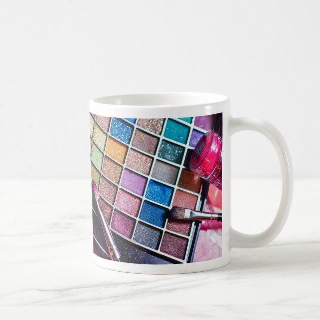Femininfärgad makeup-artist kaffemugg (Höger)