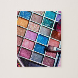 Femininfärgad makeup-artist pussel