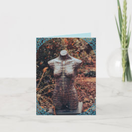 Femininitetsstatus för hälsningskort tack kort