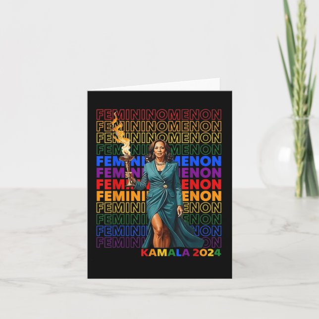 Femininomenon Funny Kamala Harris Kort (Framsida)