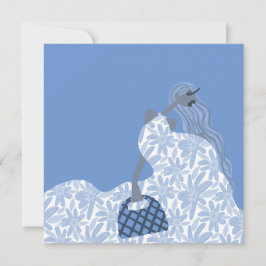 Femininskt Blommigt Garden Party Mode-kort Inbjudningar