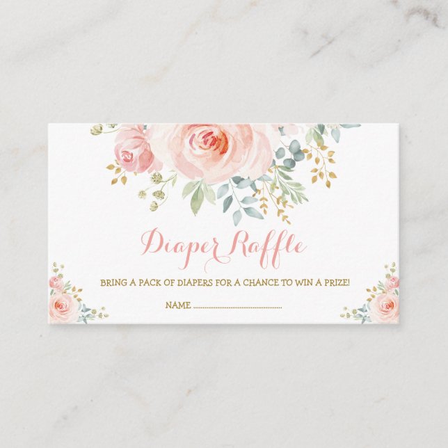 Feminint Boho-rosor i pastellfärg Blommig babyfest Tilläggskort (Framsida)
