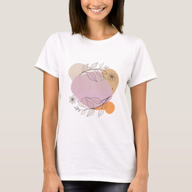 Feminint formspråk för stilfulla kvinnor  t shirt (Framsida)