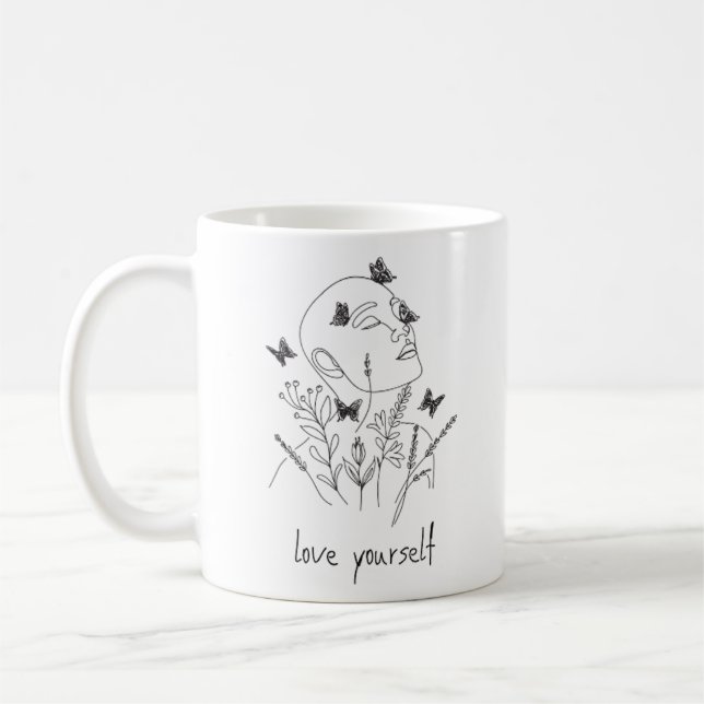 Feminint kaffekopp (Vänster)