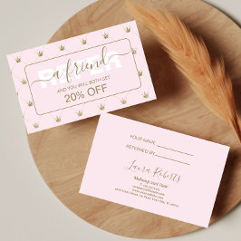 Feminint Kronformat med Rodnad Rabattkort