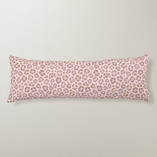 Feminint Leopardmönster Kroppskudde (Framsidan)