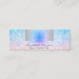 Feminint Modernt Proffs, Bokeh Lotus Yoga Mini Visitkort