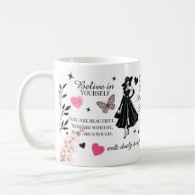 Feminint motivationscitatdesign 