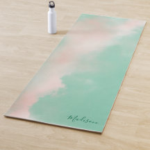 Feminint Pastell Rosa Grönt Elegant Skriptnamn