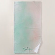 Feminint Pastell Rosa Grönt Gradient Script