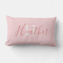 Feminint Rosa med Namn och Initial