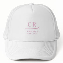 Feminint Rosa Monogram Namn Golfare