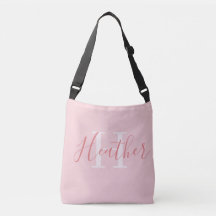 Feminint rosa namn med initial