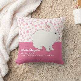 Feminint Rosa Rosa Prickiga Kanin Souvenir Kudde